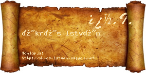 Ökrös István névjegykártya